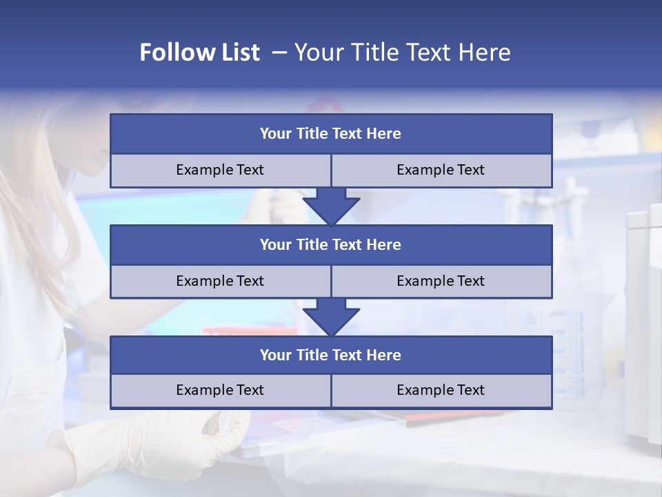 Work Girl Science PowerPoint Template