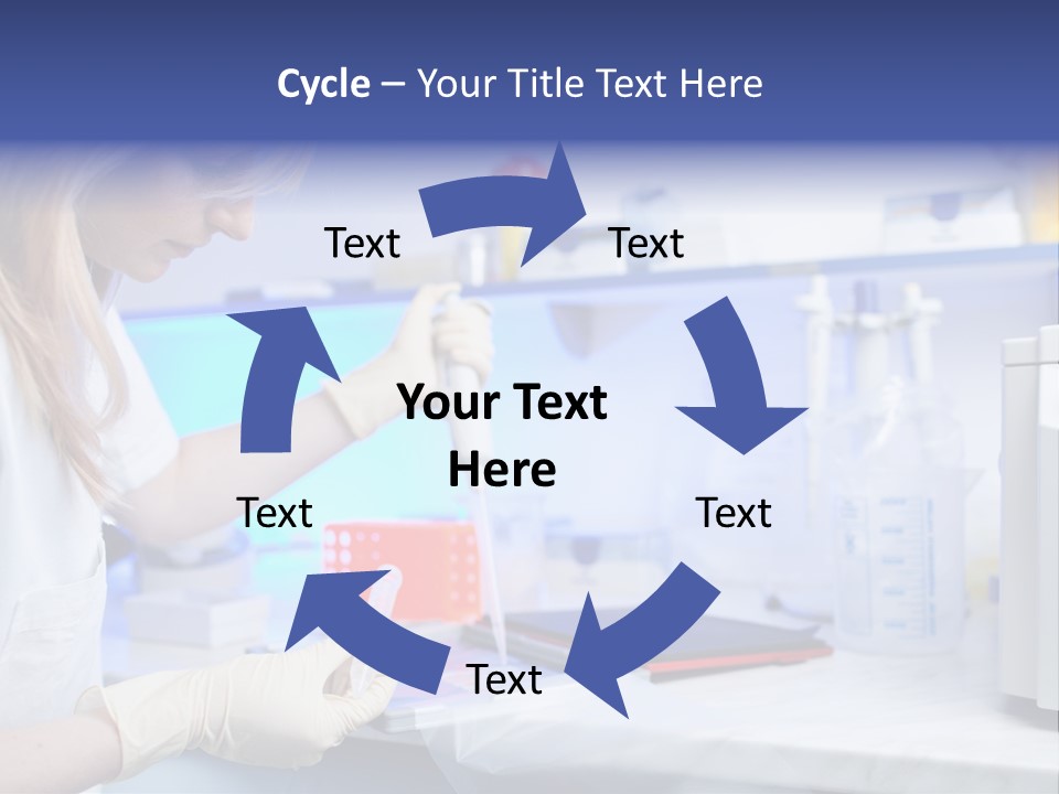 Work Girl Science PowerPoint Template