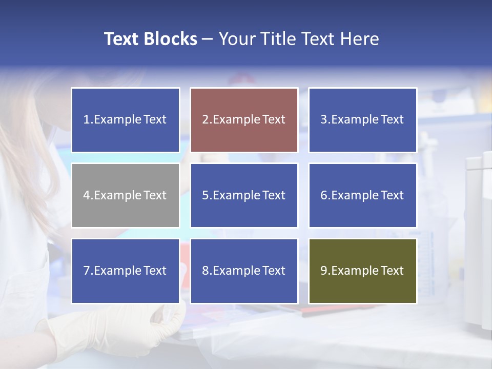 Work Girl Science PowerPoint Template