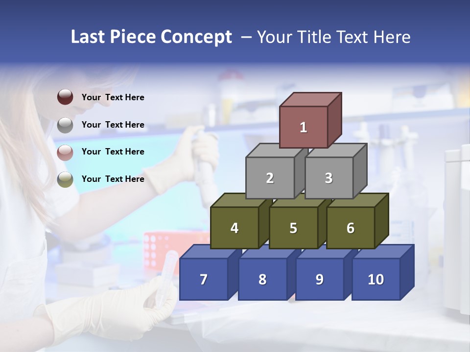 Work Girl Science PowerPoint Template