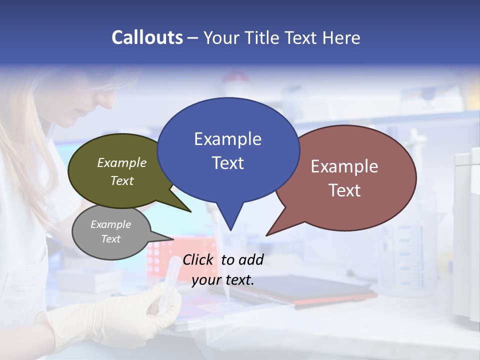 Work Girl Science PowerPoint Template