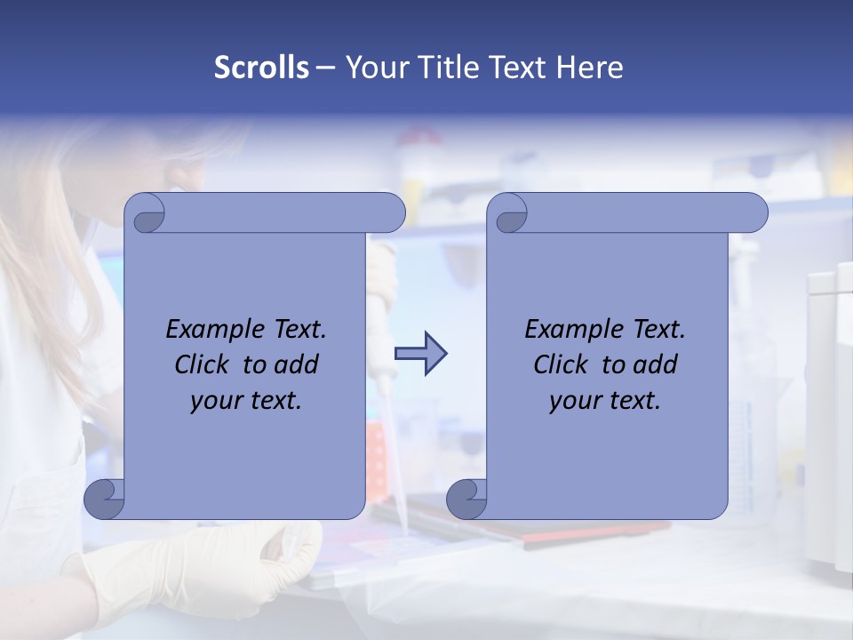 Work Girl Science PowerPoint Template