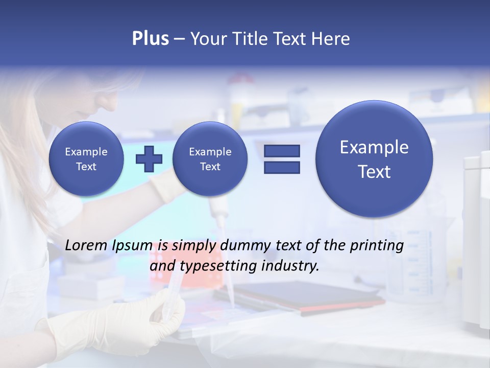 Work Girl Science PowerPoint Template