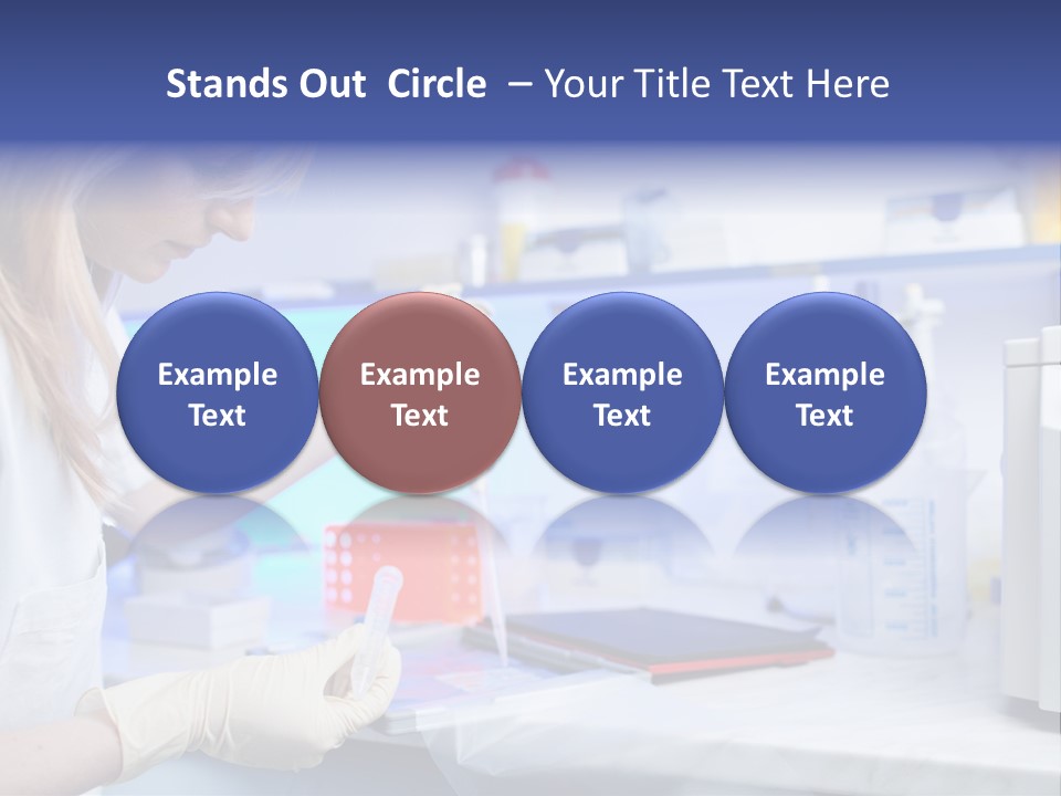 Work Girl Science PowerPoint Template