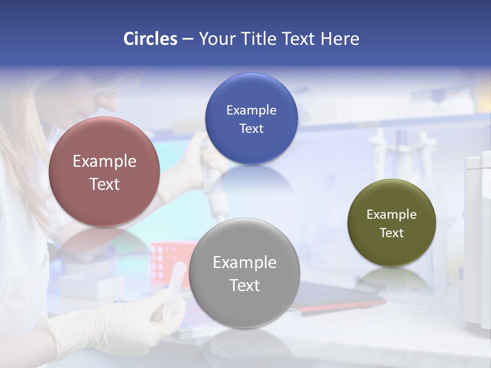 Work Girl Science PowerPoint Template