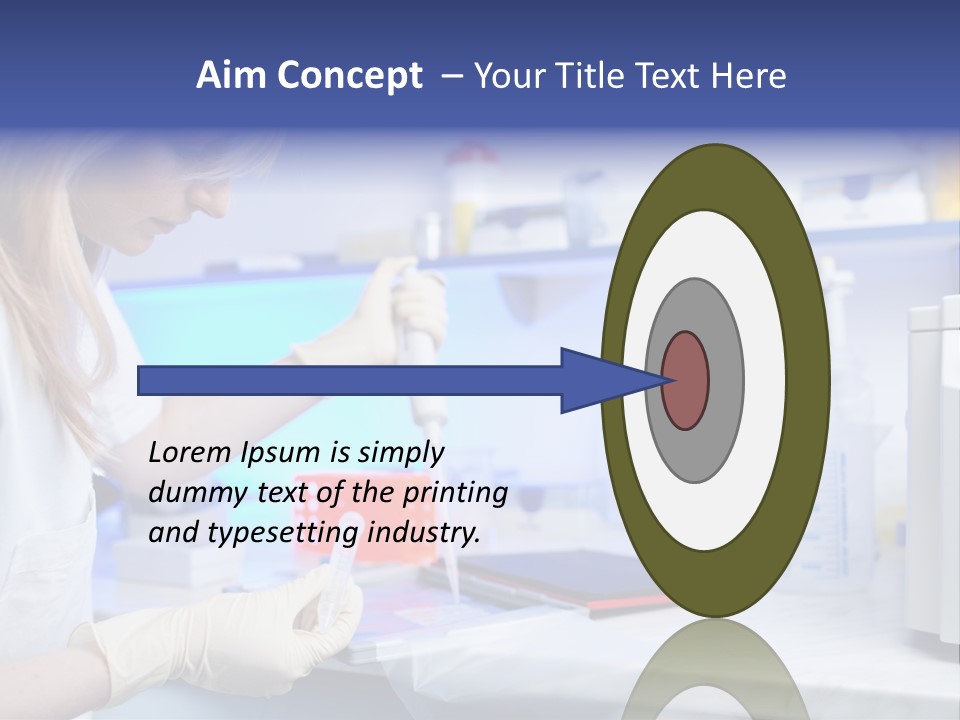 Work Girl Science PowerPoint Template