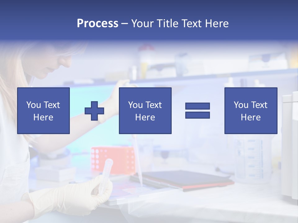 Work Girl Science PowerPoint Template
