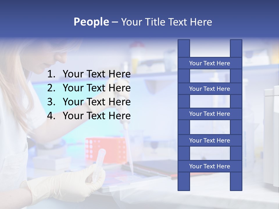 Work Girl Science PowerPoint Template