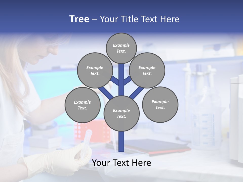 Work Girl Science PowerPoint Template