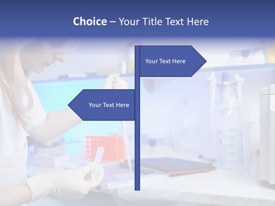 Work Girl Science PowerPoint Template