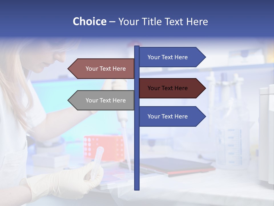 Work Girl Science PowerPoint Template