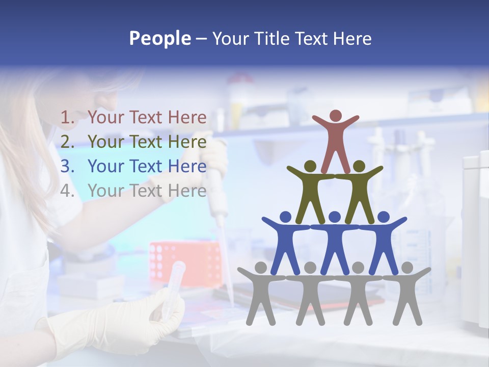 Work Girl Science PowerPoint Template