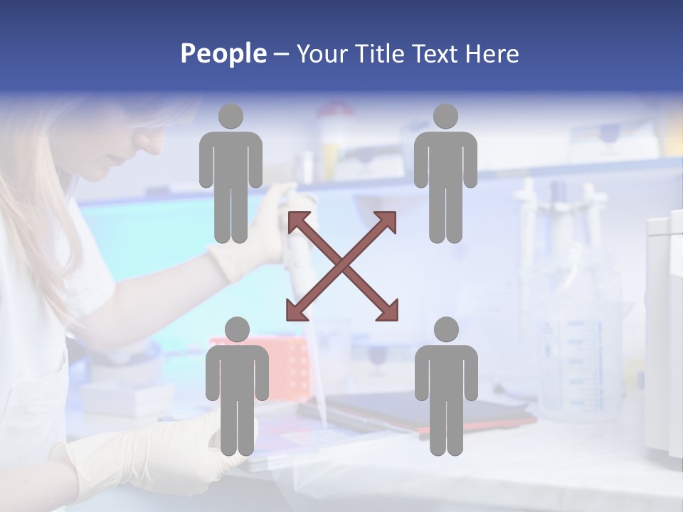 Work Girl Science PowerPoint Template