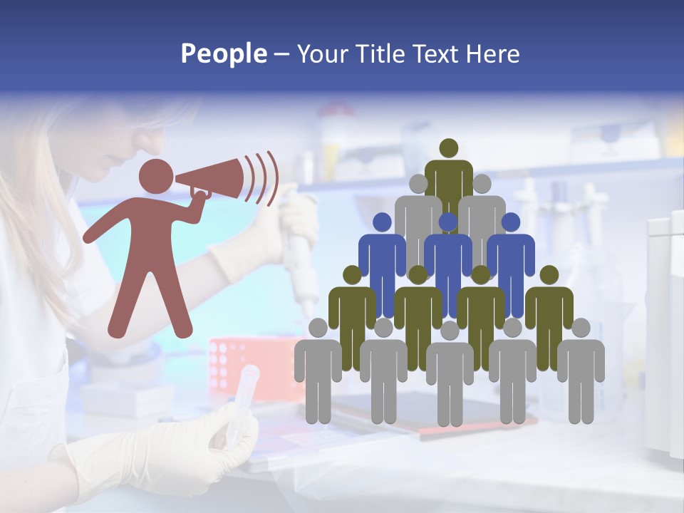 Work Girl Science PowerPoint Template