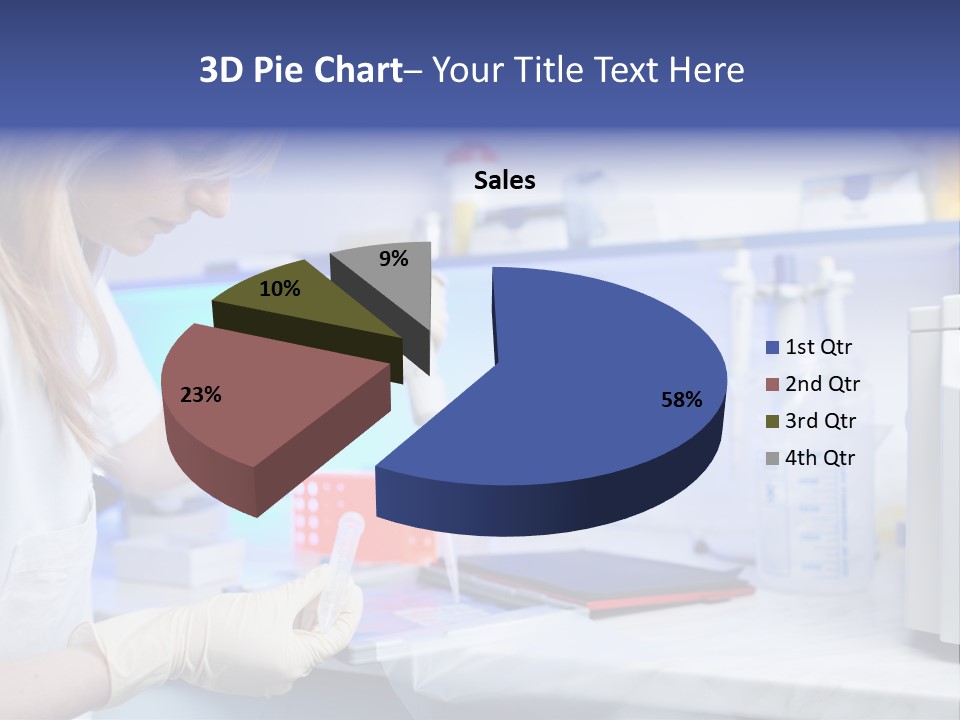 Work Girl Science PowerPoint Template