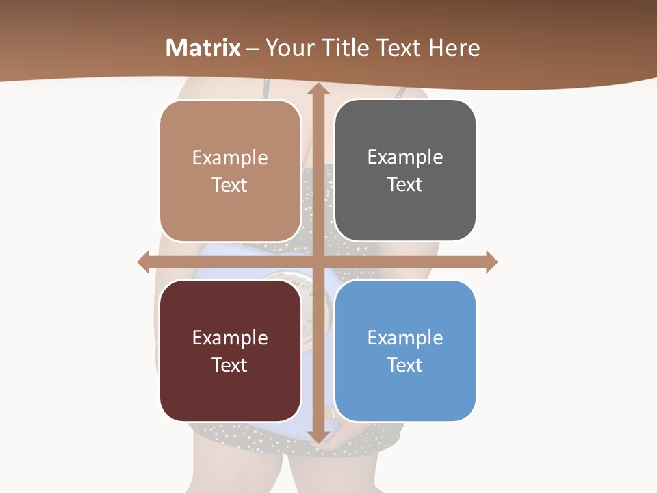 Female Nightie Overweight PowerPoint Template