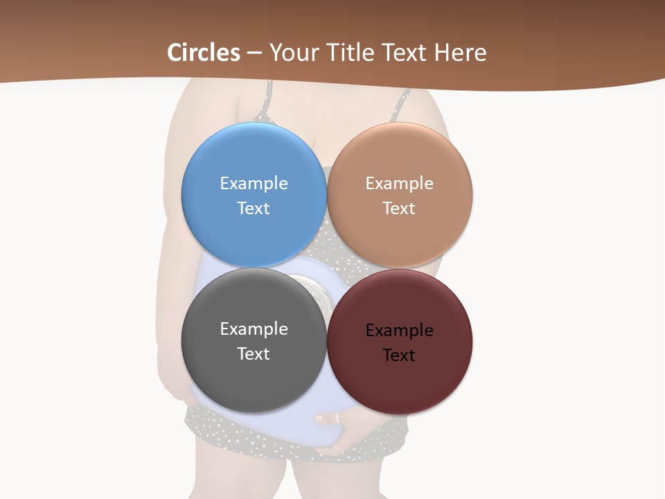 Female Nightie Overweight PowerPoint Template