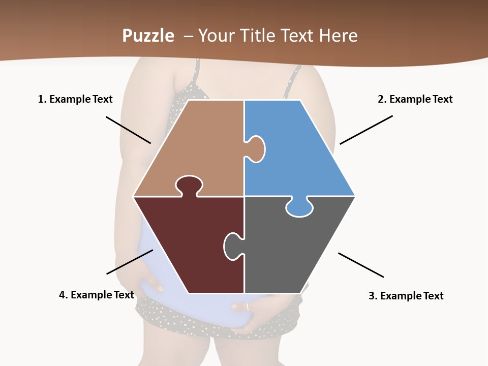 Female Nightie Overweight PowerPoint Template