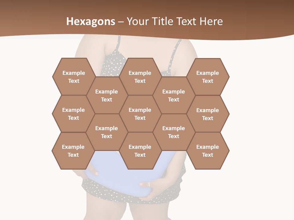 Female Nightie Overweight PowerPoint Template