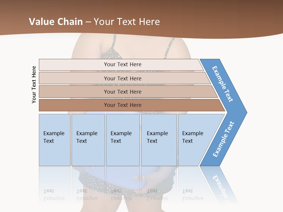 Female Nightie Overweight PowerPoint Template