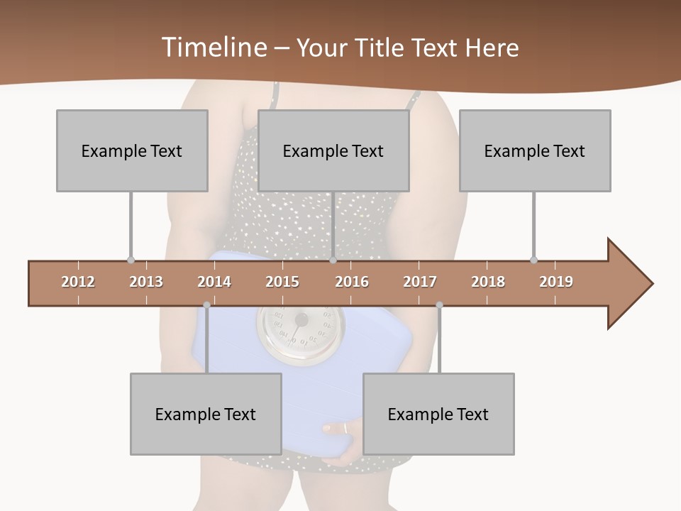 Female Nightie Overweight PowerPoint Template