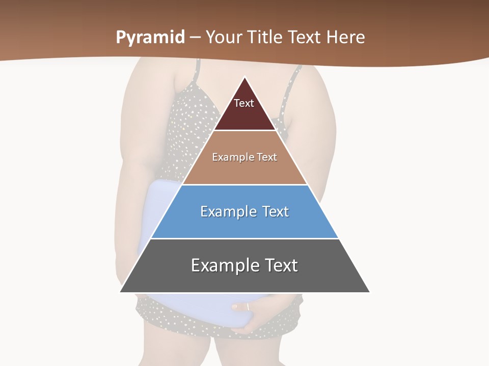 Female Nightie Overweight PowerPoint Template