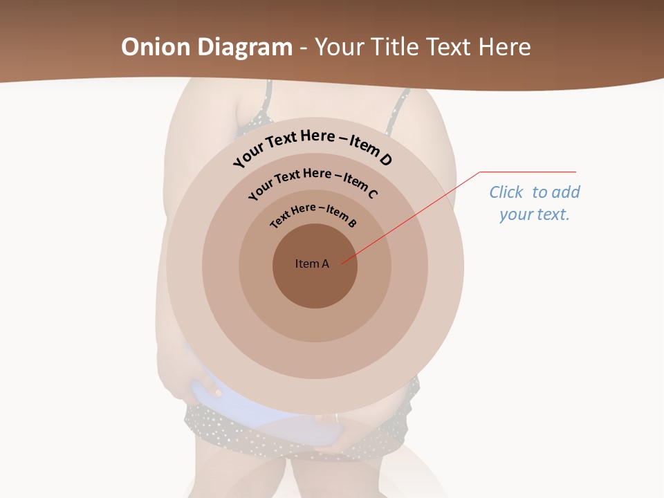 Female Nightie Overweight PowerPoint Template