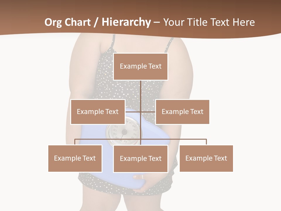 Female Nightie Overweight PowerPoint Template