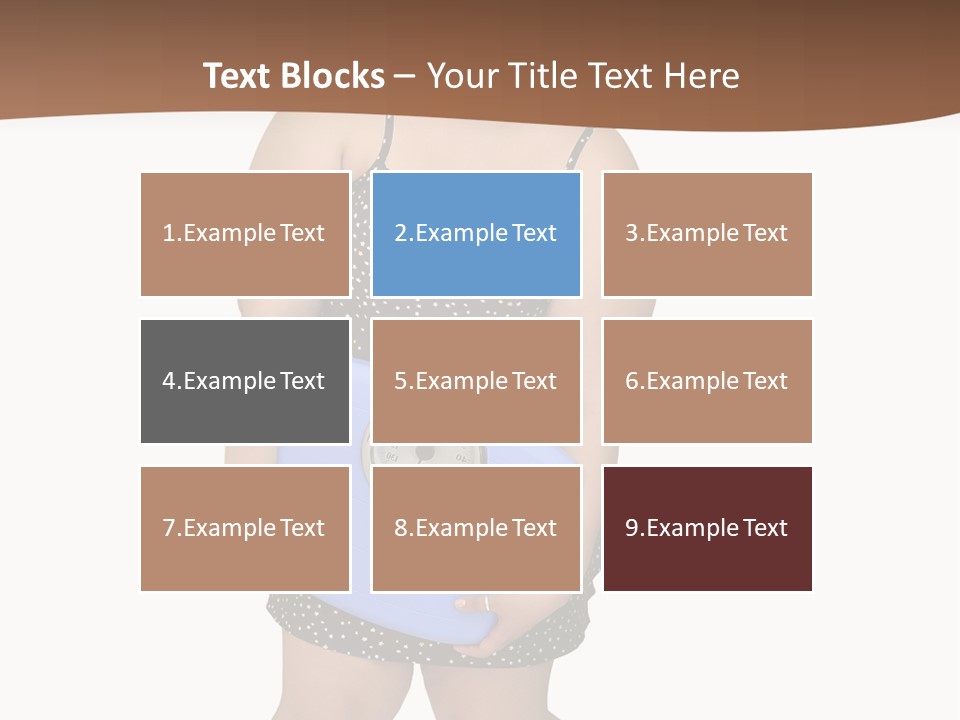 Female Nightie Overweight PowerPoint Template