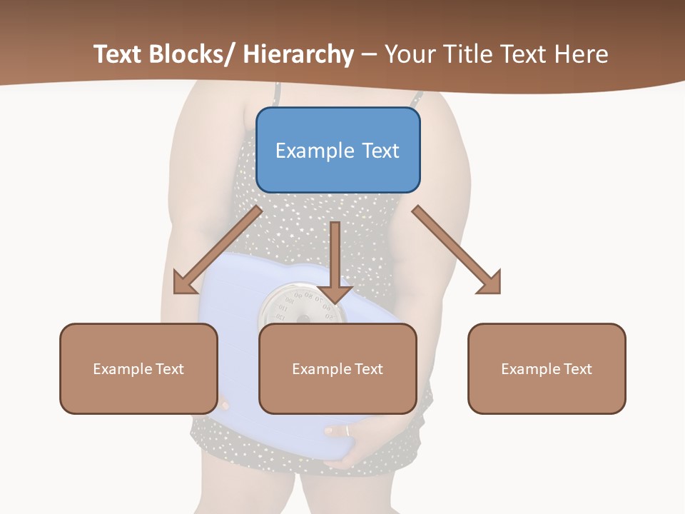 Female Nightie Overweight PowerPoint Template