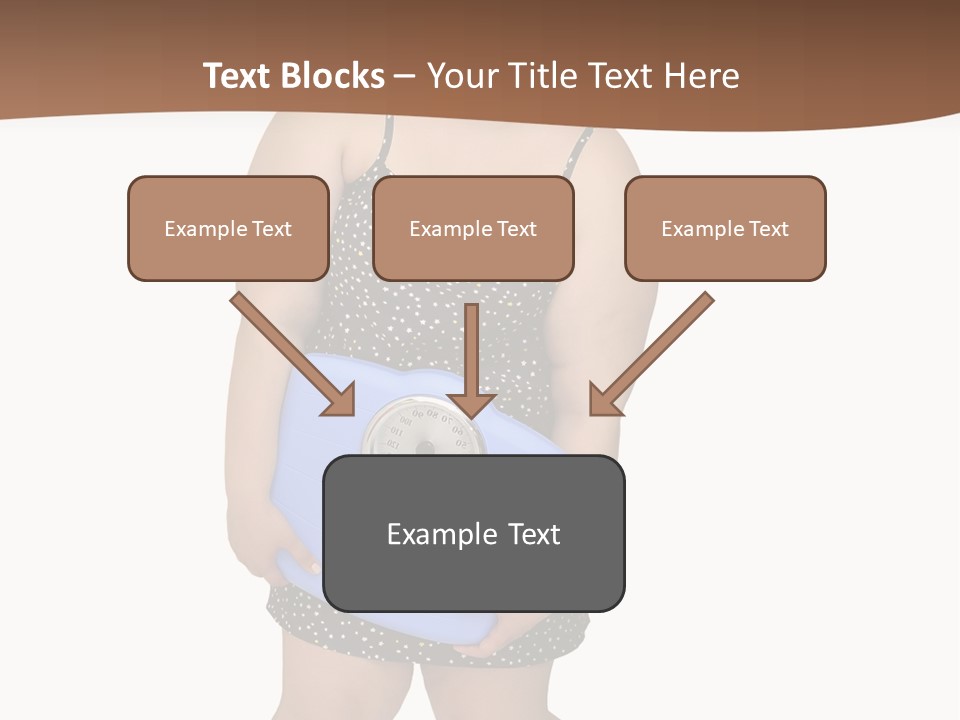 Female Nightie Overweight PowerPoint Template