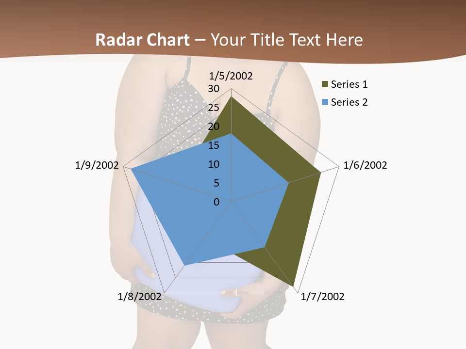 Female Nightie Overweight PowerPoint Template