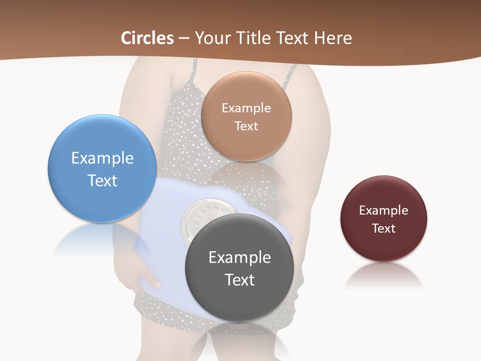 Female Nightie Overweight PowerPoint Template