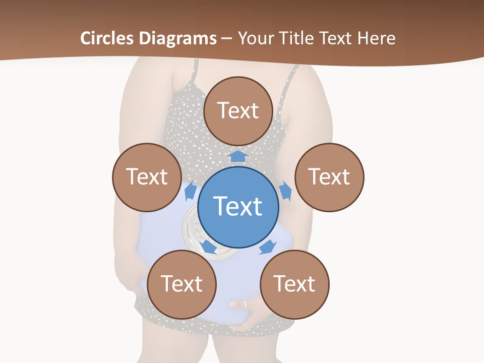 Female Nightie Overweight PowerPoint Template