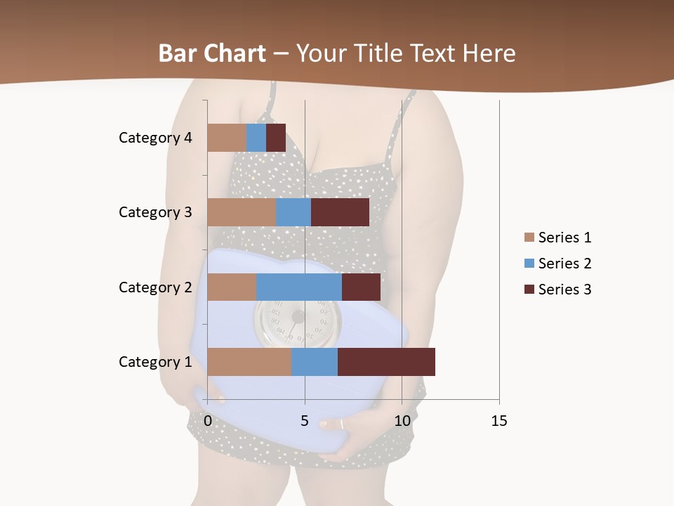 Female Nightie Overweight PowerPoint Template