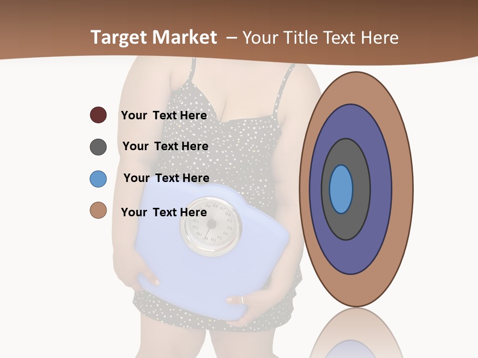 Female Nightie Overweight PowerPoint Template