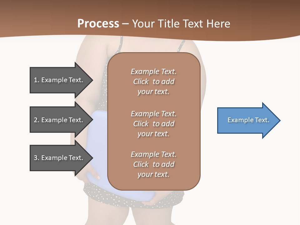 Female Nightie Overweight PowerPoint Template