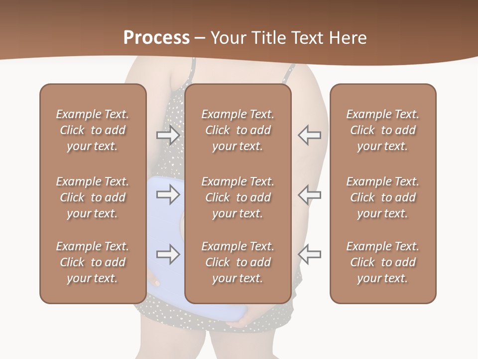 Female Nightie Overweight PowerPoint Template