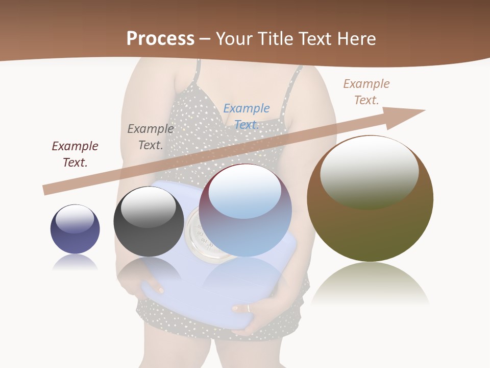 Female Nightie Overweight PowerPoint Template