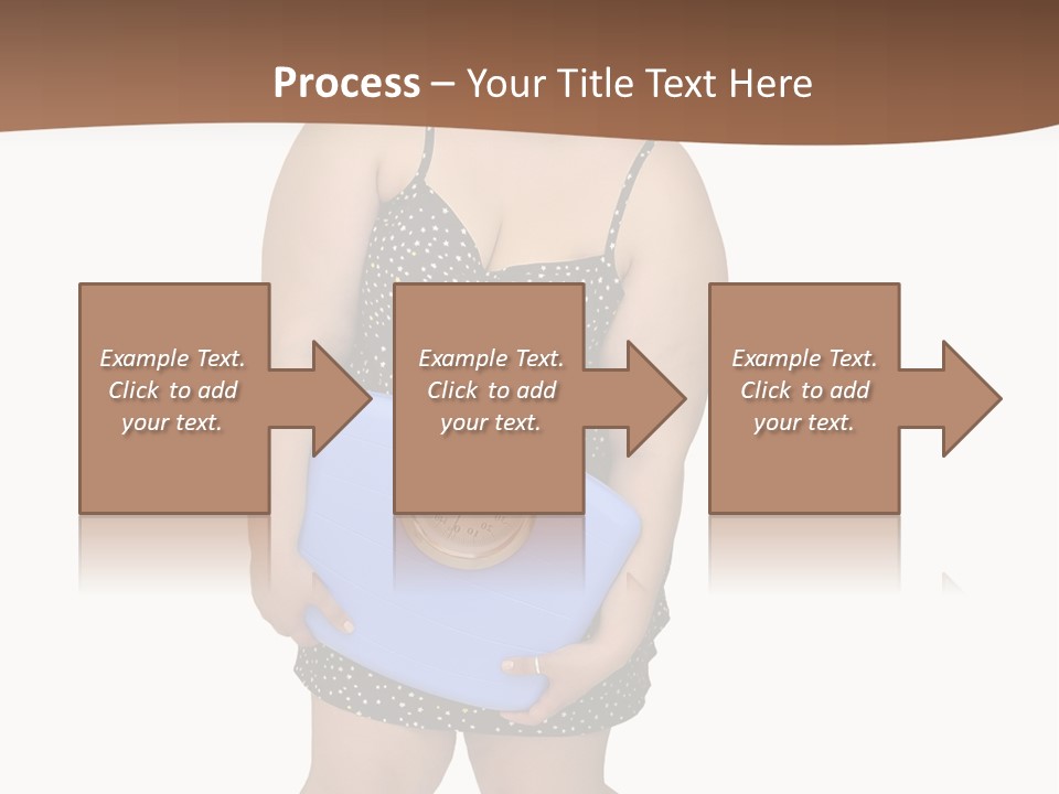 Female Nightie Overweight PowerPoint Template