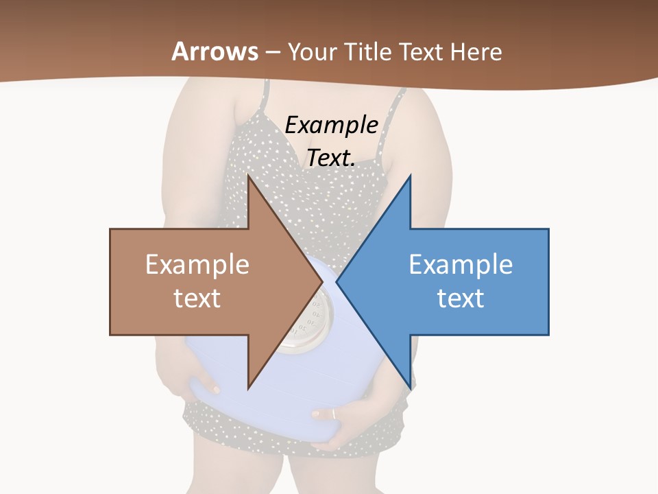 Female Nightie Overweight PowerPoint Template