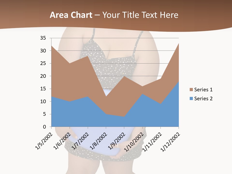 Female Nightie Overweight PowerPoint Template