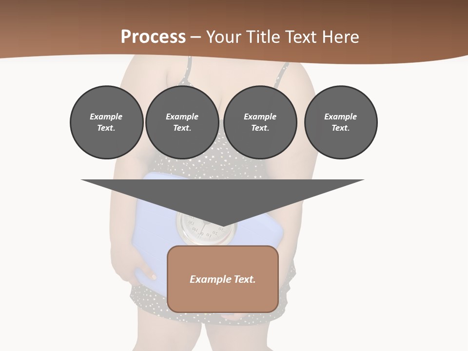 Female Nightie Overweight PowerPoint Template