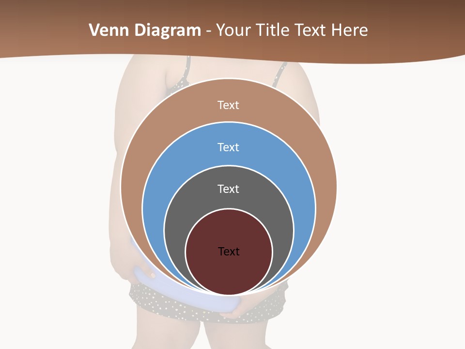 Female Nightie Overweight PowerPoint Template