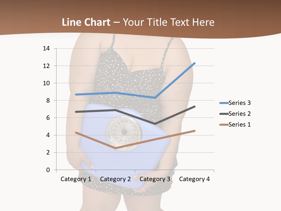 Female Nightie Overweight PowerPoint Template