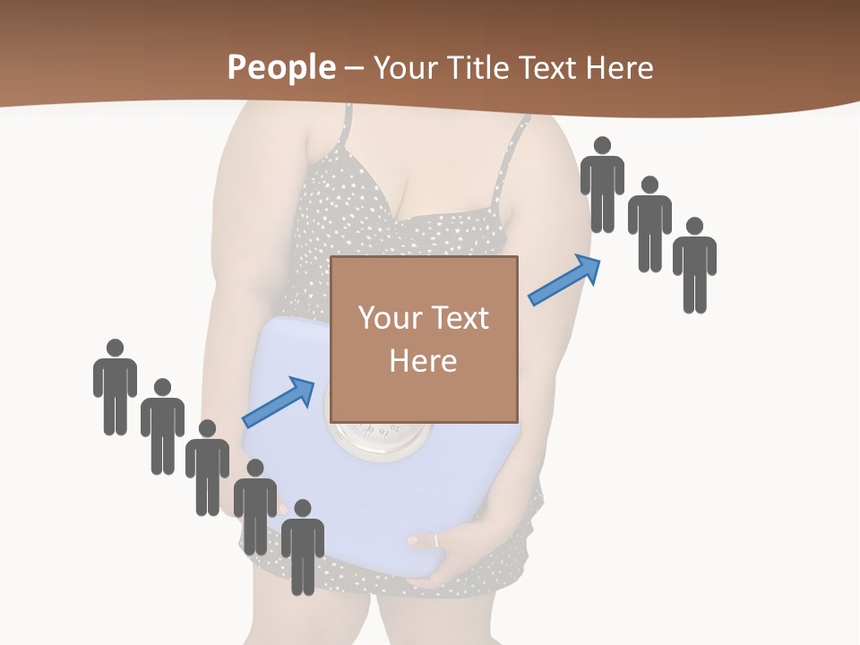 Female Nightie Overweight PowerPoint Template