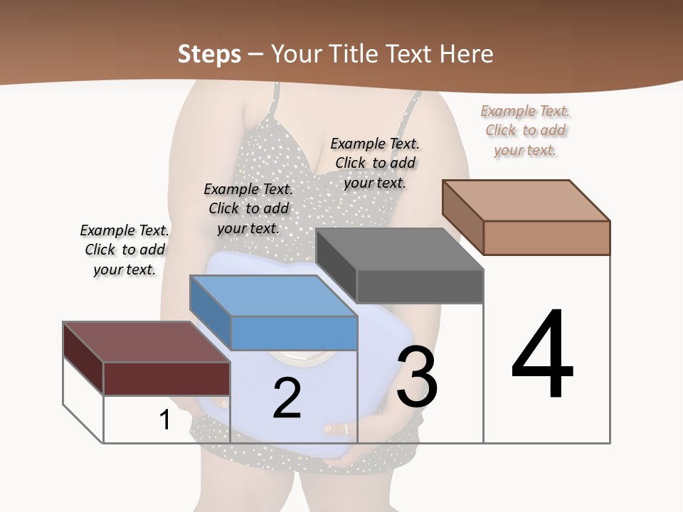 Female Nightie Overweight PowerPoint Template