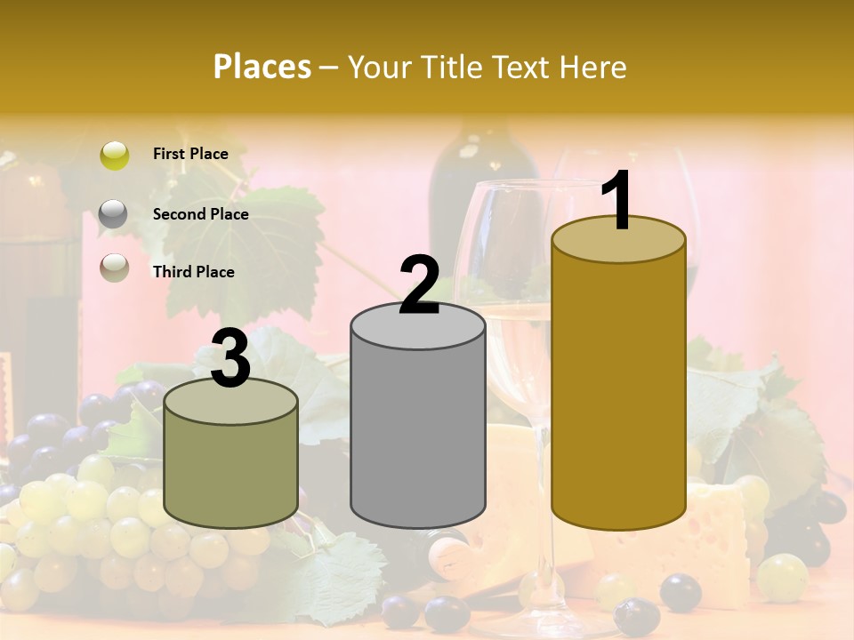 Food Still Life Wine PowerPoint Template