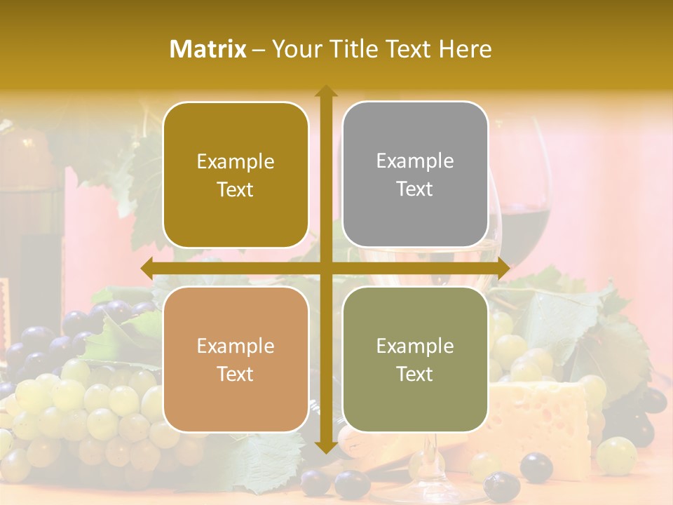 Food Still Life Wine PowerPoint Template