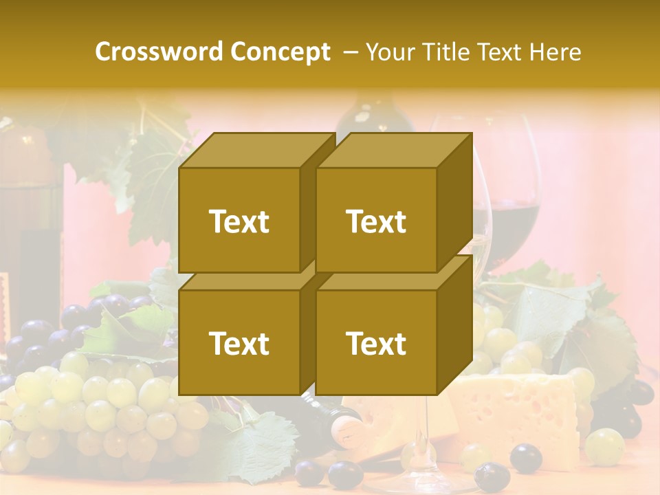 Food Still Life Wine PowerPoint Template